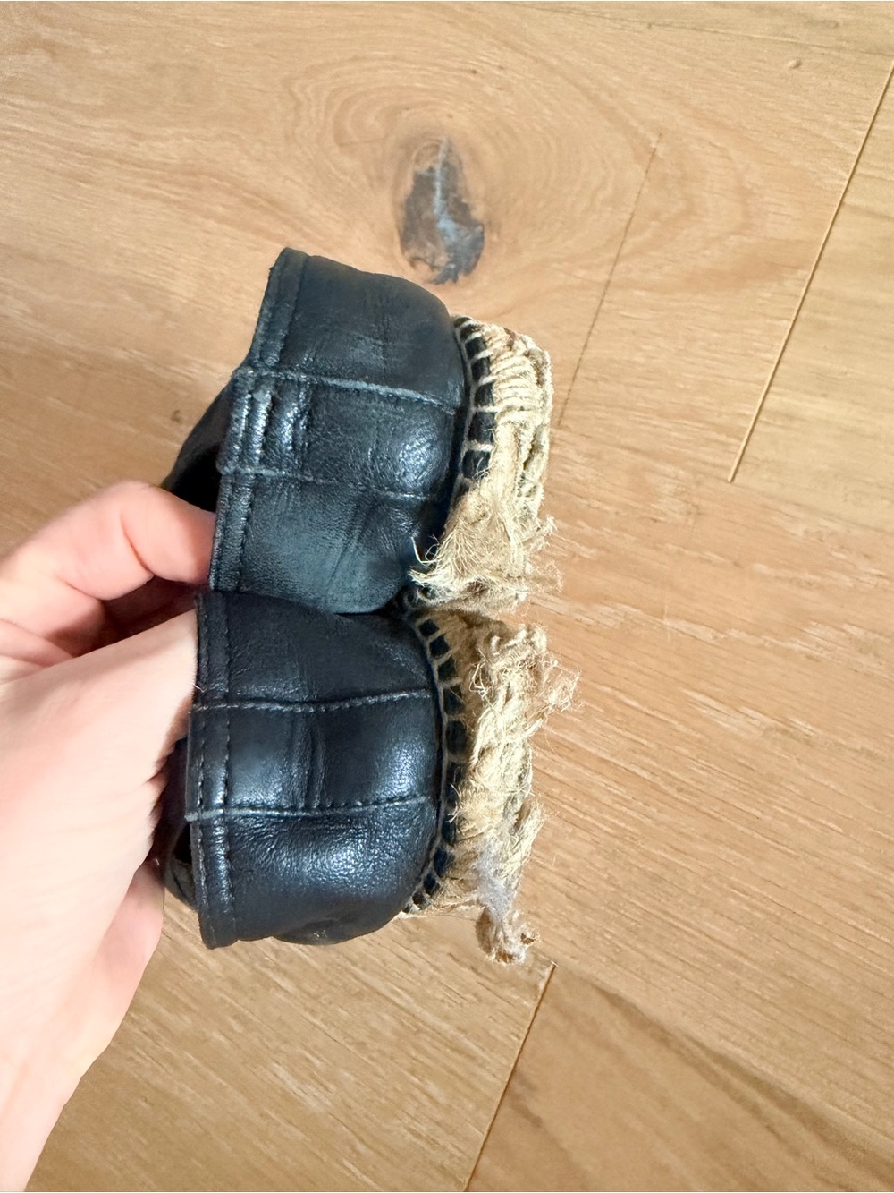 Saint Laurent Black Leather Espadrilles with YSL Monogram size 38/39 - Picture 2 of 5